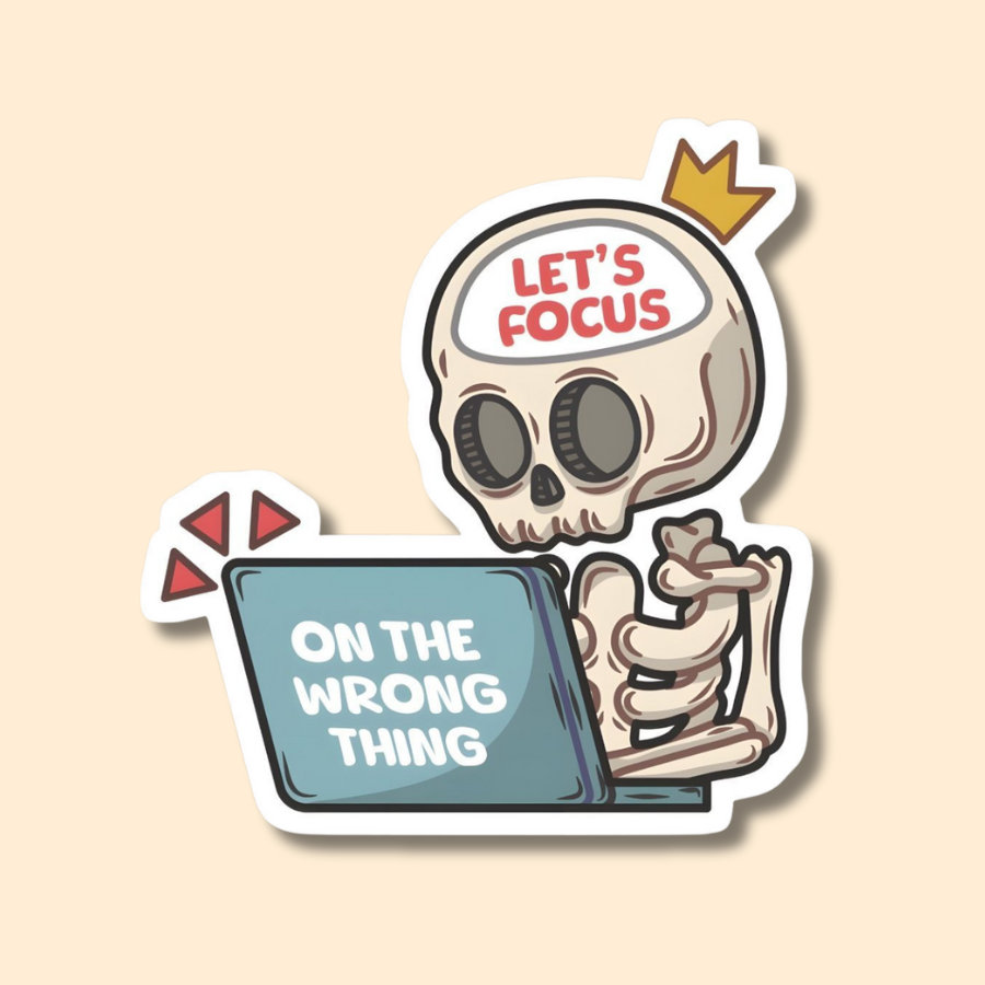 Skeleton coder, Vinyl Stickers for Laptop, Journal Mobile Phone - Waterproof