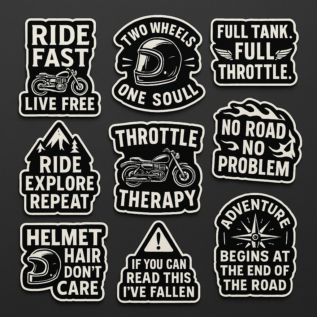 Exclusive stickers for Bikers - waterproof stickers