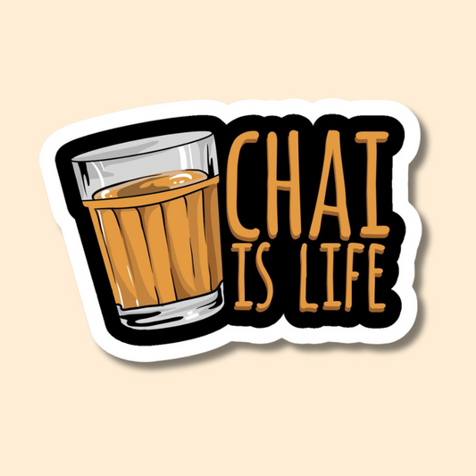 "Chai" Vinyl Stickers for Laptop, Journal Mobile Phone - Waterproof.