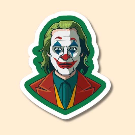 "DC Joker" Vinyl Stickers for Laptop, Journal Mobile Phone - Waterproof.
