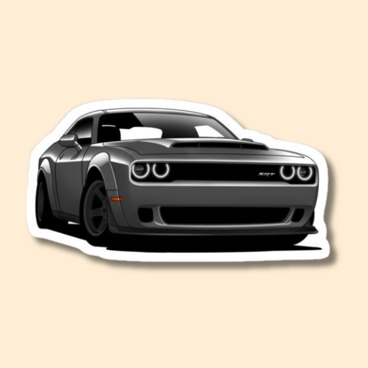 "Car" Vinyl Sticker for Laptop, Journal Mobile Phone, bottle, guitar, books - Waterproof.
