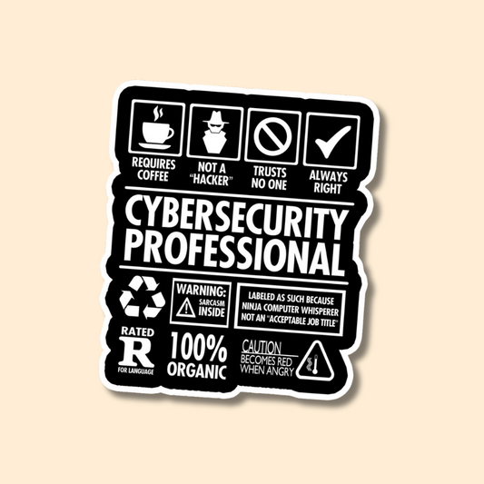 "Hacker quote" Vinyl Sticker for Laptop, Journal Mobile Phone, bottle, guitar, books - Waterproof.