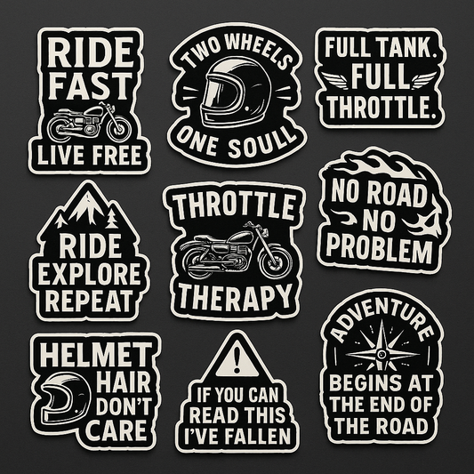 Exclusive stickers for Bikers - waterproof stickers