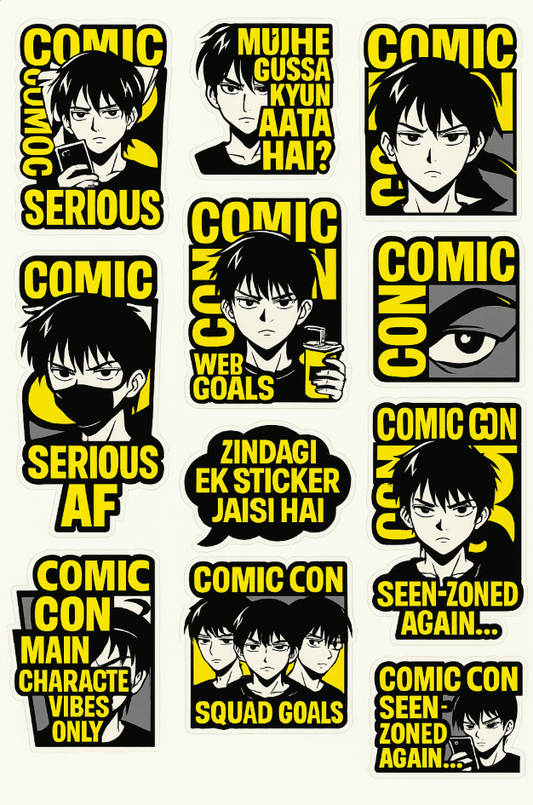 Anime Comic style stickers